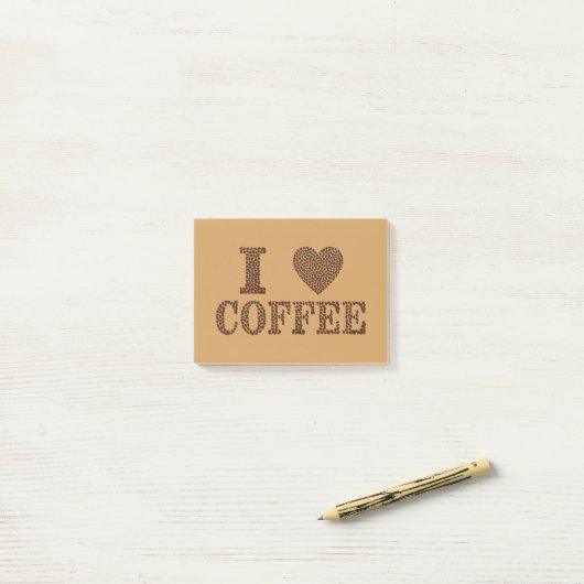 Koffiebonen Post-it® Notes (Op bureau)