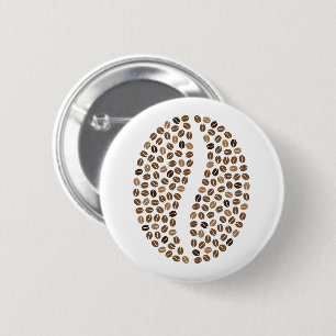 koffiebonen ronde button 5,7 cm