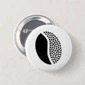 koffiebonen ronde button 5,7 cm (Voorkant /achterkant)