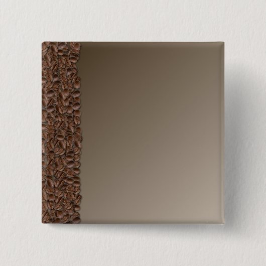Koffiebonen Vierkante Button 5,1 Cm (Voorkant)