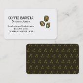 Koffiebonen Visitekaartje (Voorkant / Achterkant)