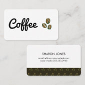Koffiebonen Visitekaartje (Voorkant / Achterkant)