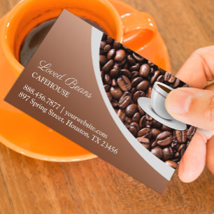 Koffiebonen Visitekaartje