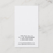 Koffiebonen Visitekaartje (Achterkant)