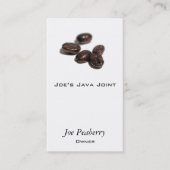 Koffiebonen Visitekaartje (Voorkant)