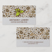 Koffiebonen Visitekaartje (Voorkant / Achterkant)