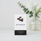 Koffiebonen Visitekaartje (Staand voorkant)