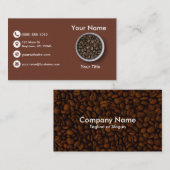 Koffiebonen Visitekaartje (Voorkant / Achterkant)