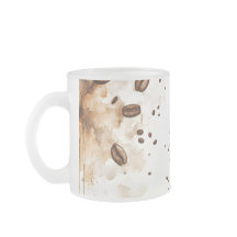 Koffiebonen waterverf - Koffieverslaafden