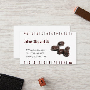 Koffiebonenkaart Klantenkaartje