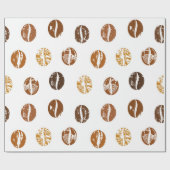 Koffiebonenpapier Cadeaupapier (Vlak)