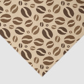 Koffiebonenpatroon Tissuepapier (Detail)