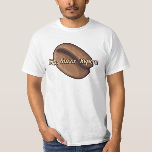 Koffiebonpictogram T-shirt (Voorkant)