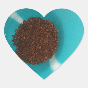 Koffiebont Hart Sticker