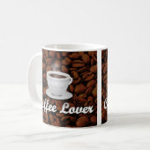 Koffieboom, White Cup/bruinbonen Koffiemok (Voorkant links)