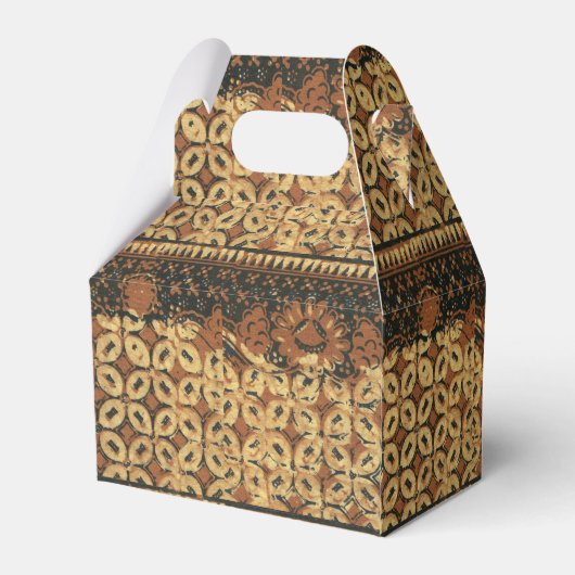 Koffieboon aardachtig boho rustiek bedankdoosjes (Achterkant)