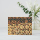 Koffieboon aardachtig boho rustiek briefkaart (Staand voorkant)