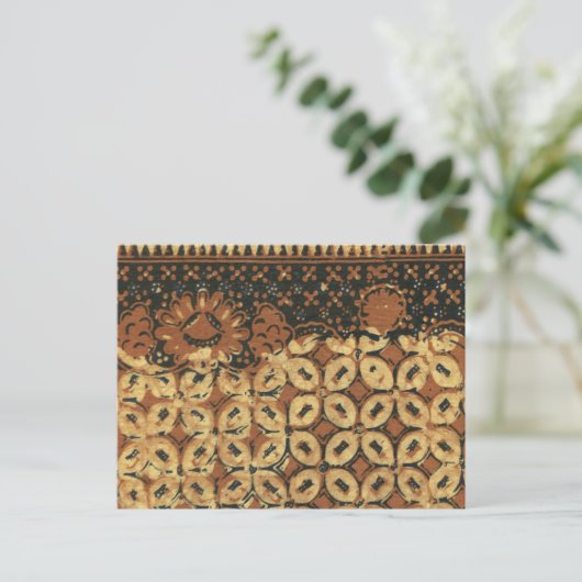 Koffieboon aardachtig boho rustiek briefkaart (Staand voorkant)