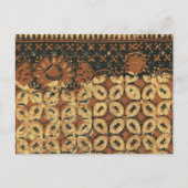 Koffieboon aardachtig boho rustiek briefkaart (Voorkant)