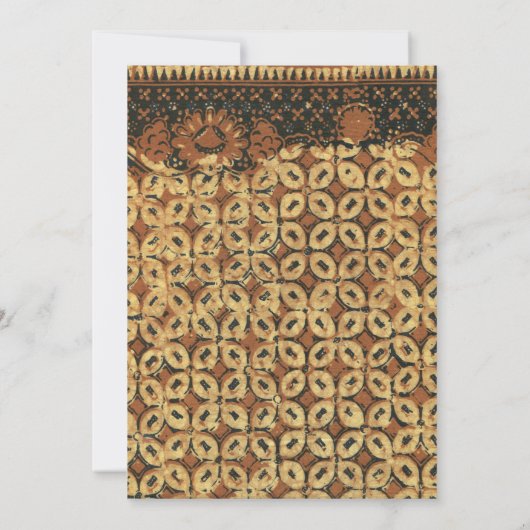 Koffieboon aardachtig boho rustiek kaart (Achterkant)