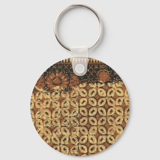 Koffieboon aardachtig boho rustiek sleutelhanger (Voorkant)