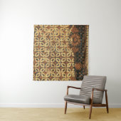 Koffieboon aardachtig boho rustiek wandkleed (In Situ (horizontaal))