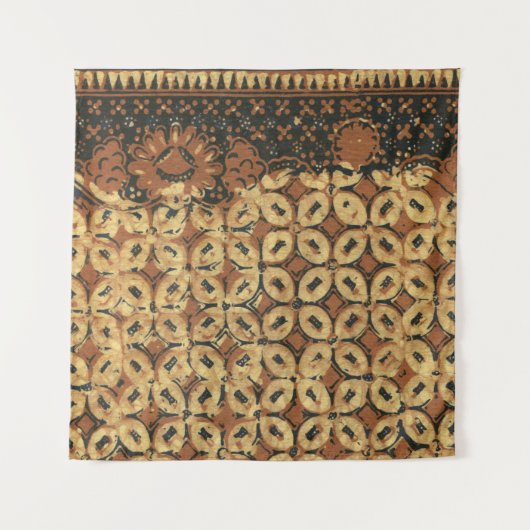 Koffieboon aardachtig boho rustiek wandkleed (Voorkant)