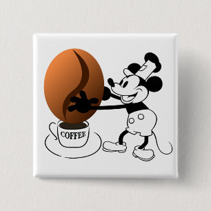 Koffieboon Button