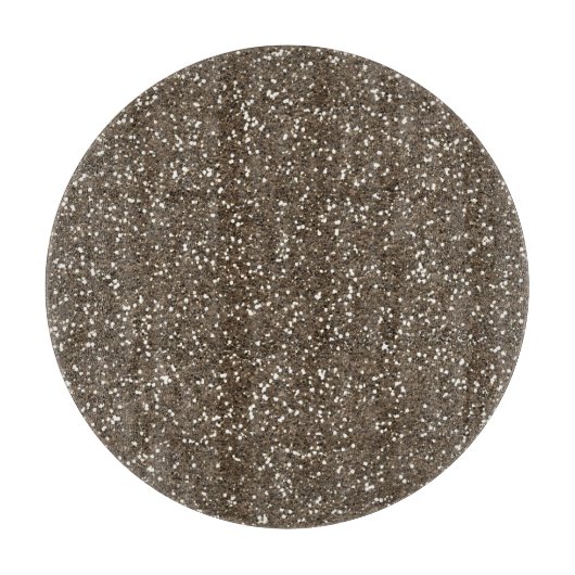 Koffieboon Faux Glitter Snijplank (Voorkant)