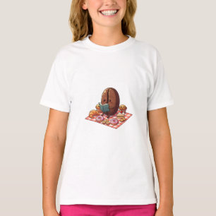 Koffieboon Lezen Picknick Kinderen T-shirt