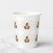 Koffieboon Party Cups Papieren Bekers (Achterkant)