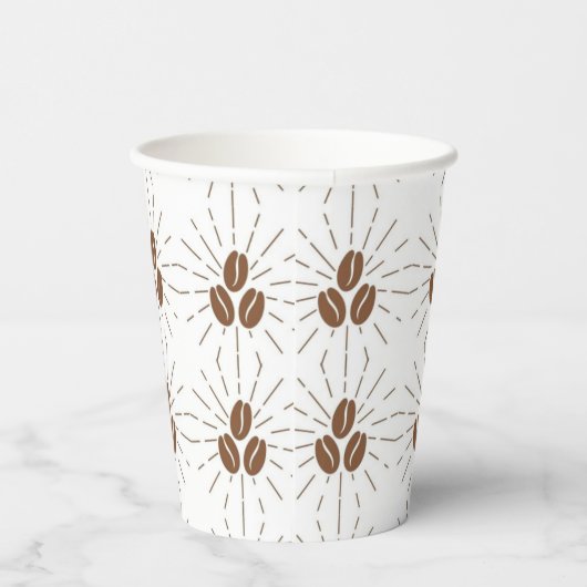 Koffieboon Party Cups Papieren Bekers (Rechts)