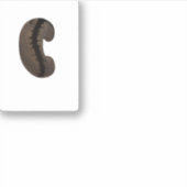 Koffieboon Sticker (Voorkant)