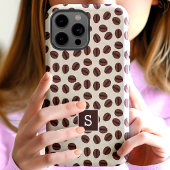 Koffieboon Wervelend Patroon Monogram Case-Mate iPhone Case
