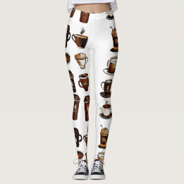 Koffieboonpatroon Leggings
