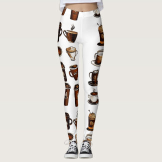 Koffieboonpatroon Leggings