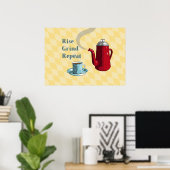 Koffiebord voor Middeleeeuw Poster (Thuiskantoor)