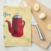 Koffiebord voor Mideeuw Theedoek (Quarter Fold)