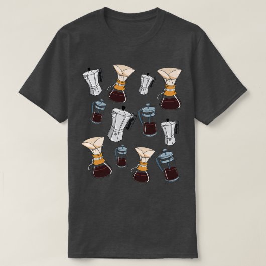 Koffiebrekingsmethoden Klassieke TShirt (Design voorkant)