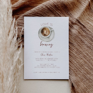 Koffiebridal Shower-uitnodiging Kaart