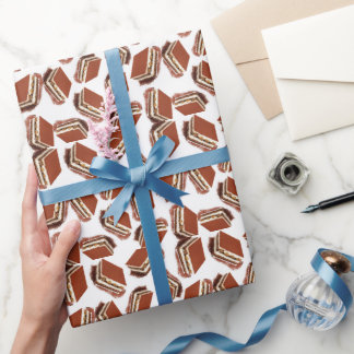 Koffiecake patroon cadeaupapier