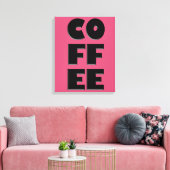 Koffiecanvas Canvas Afdruk (Insitu (Woonkamer))