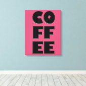 Koffiecanvas Canvas Afdruk (Insitu (Houten vloer))