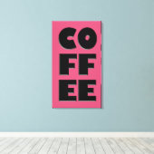 Koffiecanvas Canvas Afdruk (Insitu (Houten vloer))