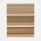 Koffiechocolade en karamelstrips fleece deken (Voorkant)