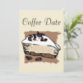 Koffiedatum Kaart (Staand voorkant)