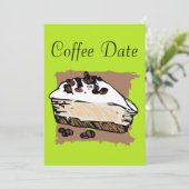 Koffiedatum Kaart (Staand voorkant)