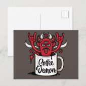 koffiedemon briefkaart (Voorkant / Achterkant)