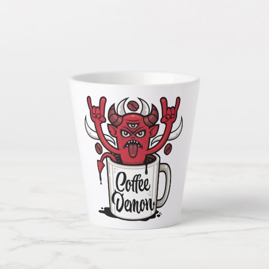koffiedemon latte mok (Voorkant)