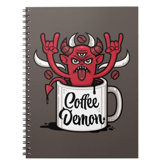 koffiedemon notitieboek (Voorkant)